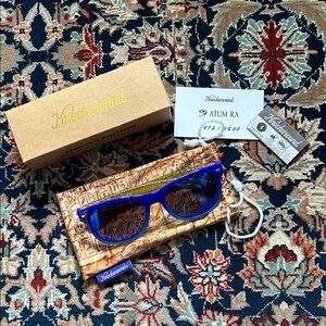 Knockaround Atum Ra Blue Sunglasses with Case new never worn!